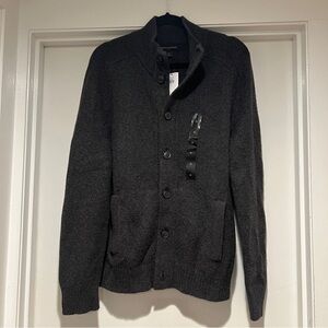 Banana Republic Charcoal Grey Button Down Cardigan
